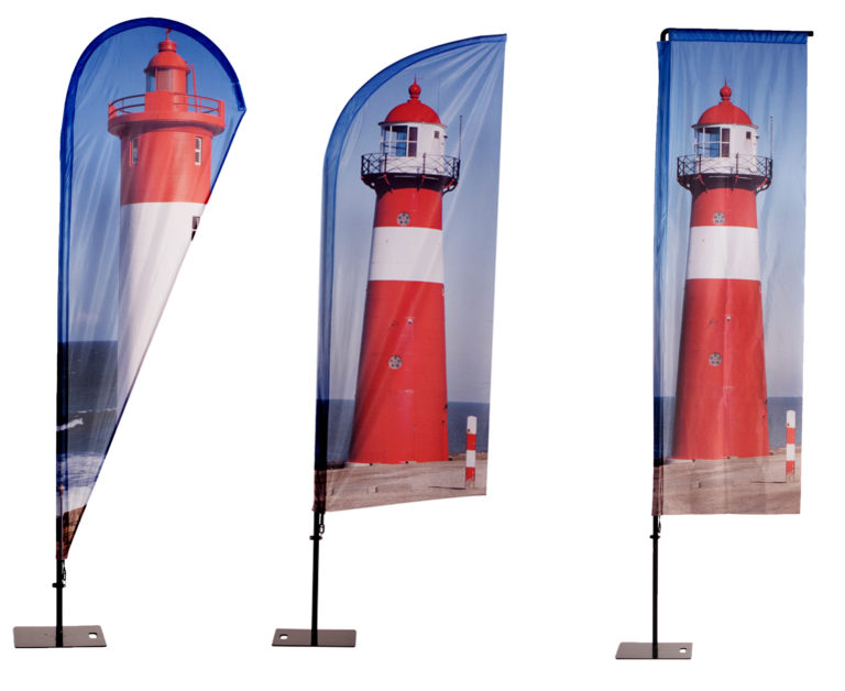 Beachflags Fahnen Für Ihre Outdoorwerbung In Vielen Formen